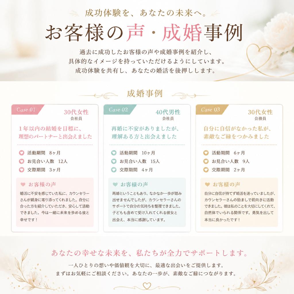 婚活の成功事例