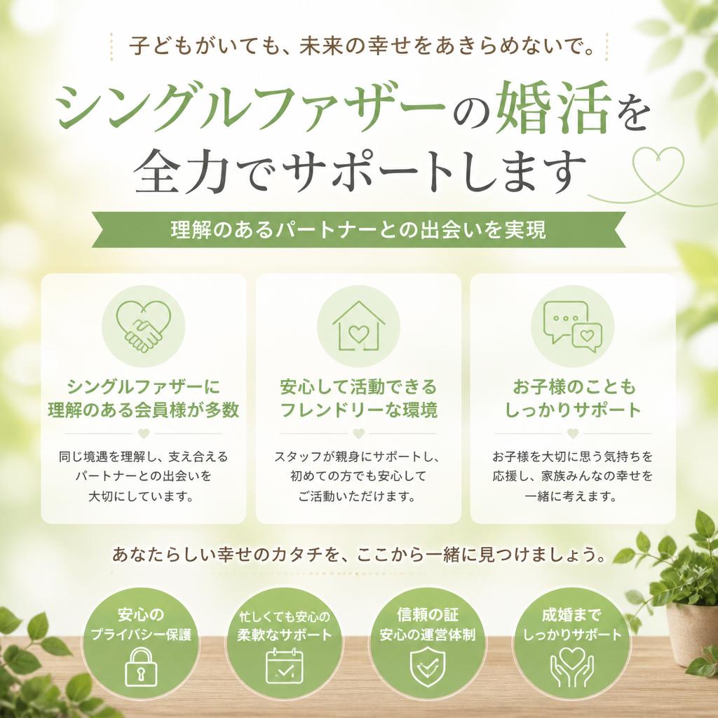 シングルファザーのための特別なサポート