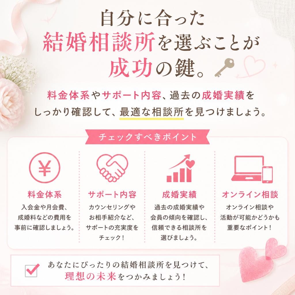 相談所選びの重要ポイント