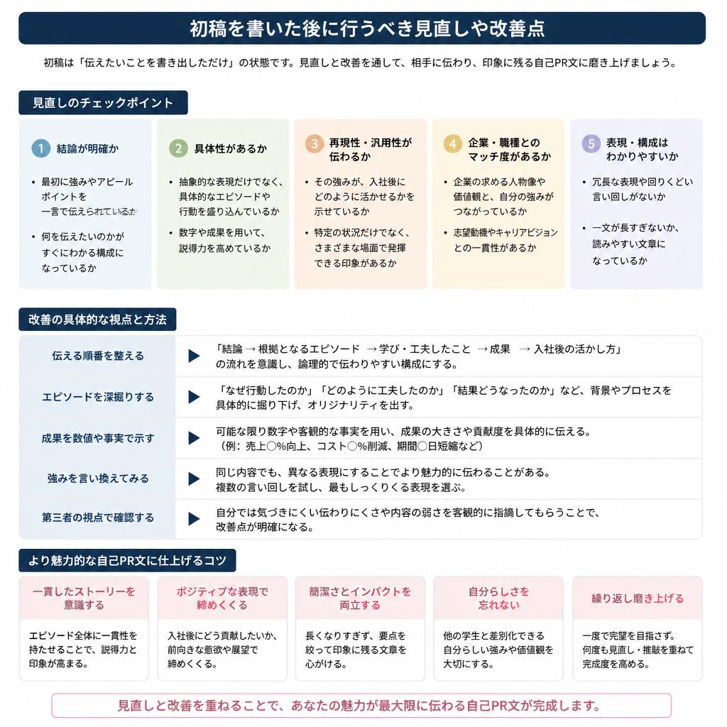 自己PRをブラッシュアップする方法