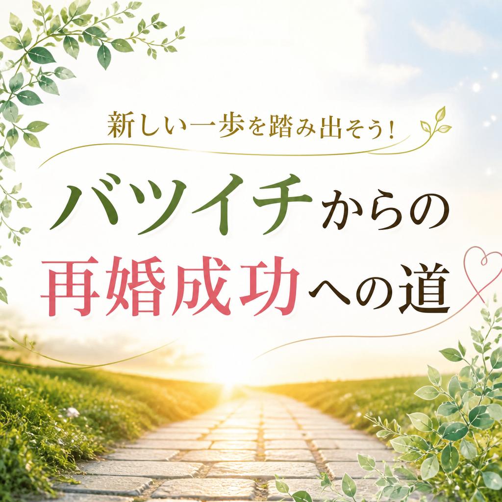 新しい一歩を踏み出そう！バツイチからの再婚成功への道
