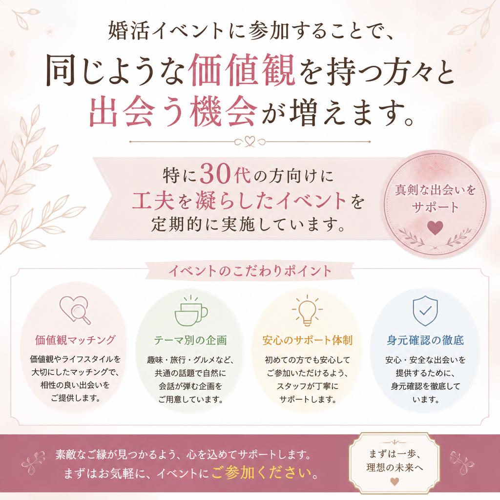 30代からの新しい婚活イベント
