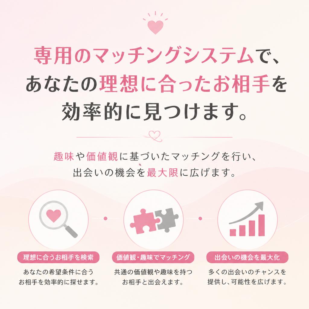 理想の相手探しを全力でサポート