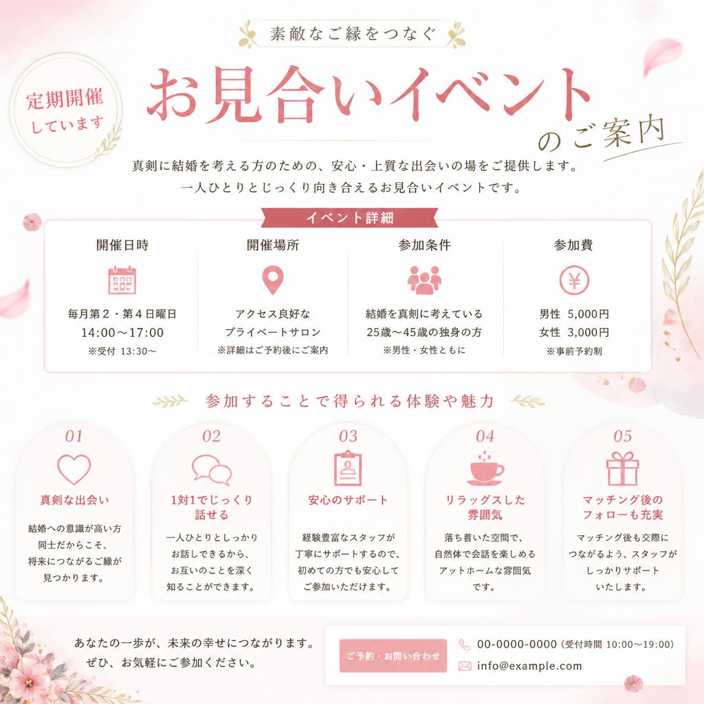 お見合いイベントのご案内