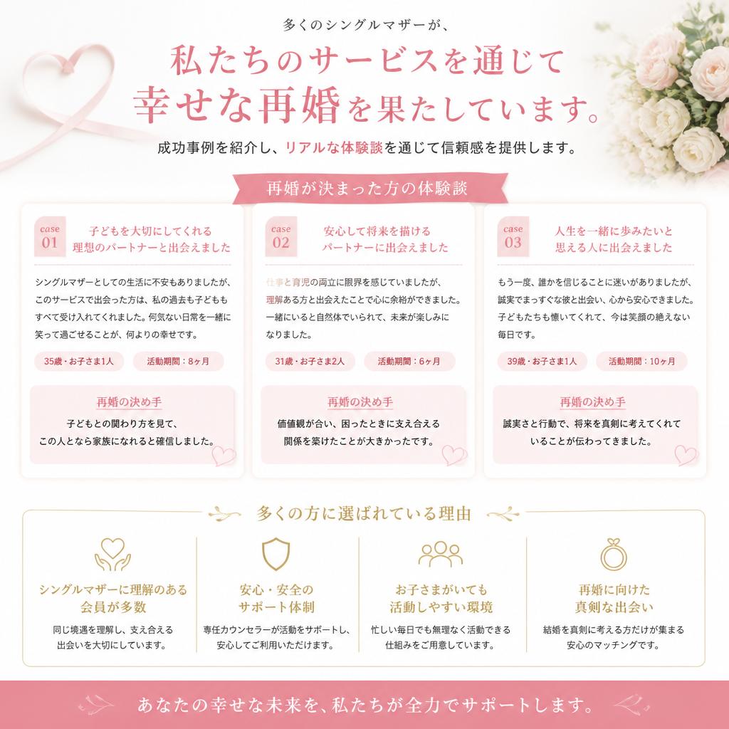 子連れ再婚の成功事例