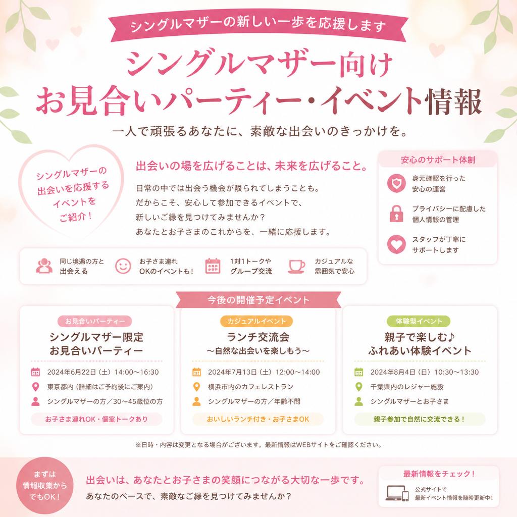お見合いパーティーの開催