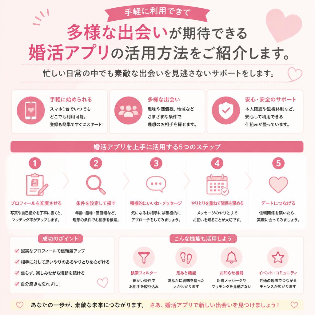 婚活アプリの利点と活用法