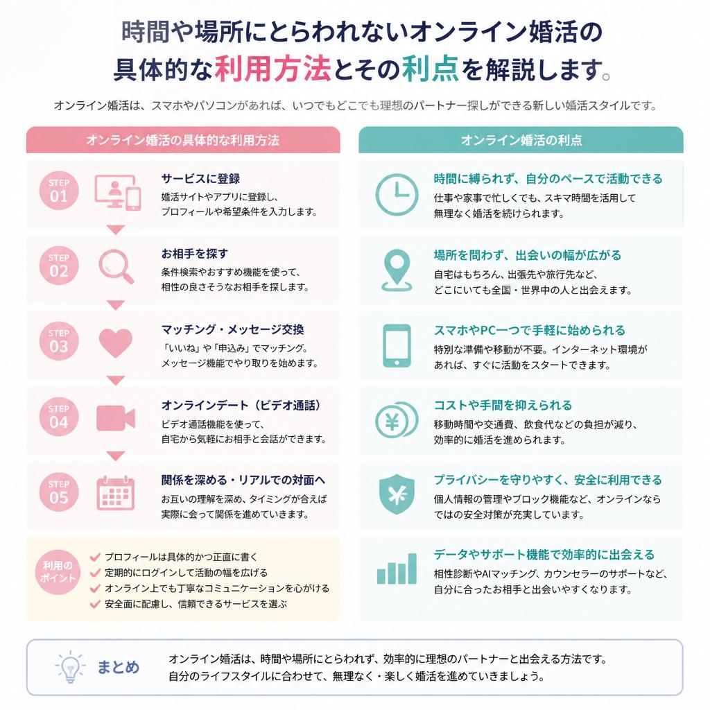 4. オンライン婚活の利用方法
